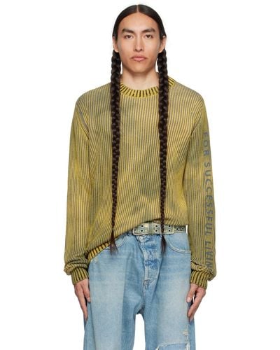 DIESEL Yellow K-alimnia Sweater - Multicolor