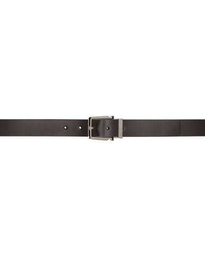 Ferragamo Adjustable Gancini Reversible Belt - Black