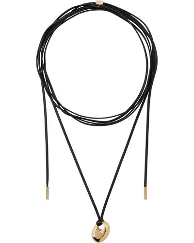 Isabel Marant Leather Necklace - Black