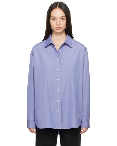 The Row Attica Shirt - Purple