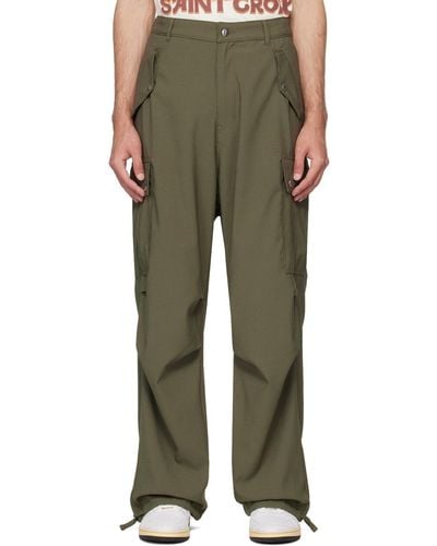 Rhude Green Four-pocket Cargo Pants