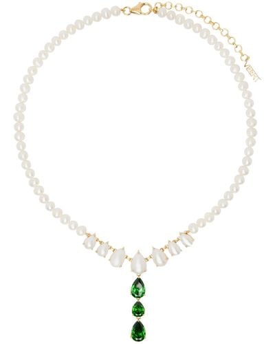 Veert 'the Freshwater Pearl Drop Chain' Necklace - Natural