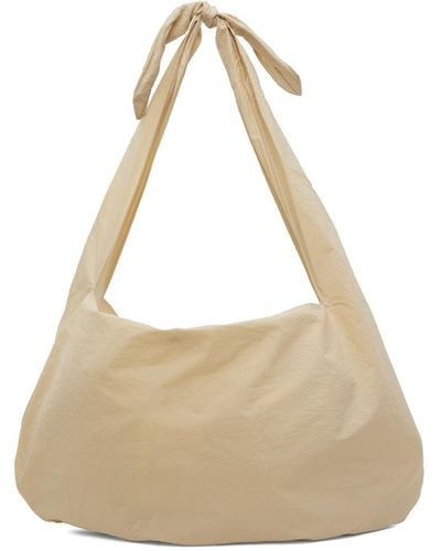 Amomento Ssense Exclusive Large Knotted Shoulder Bag - Natural
