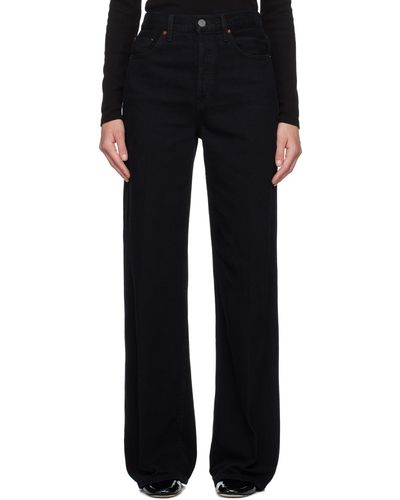 RE/DONE Black Ultra High Rise Jeans