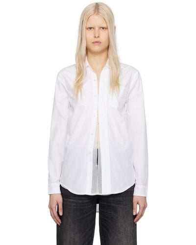 R13 Foldout Shirt - White