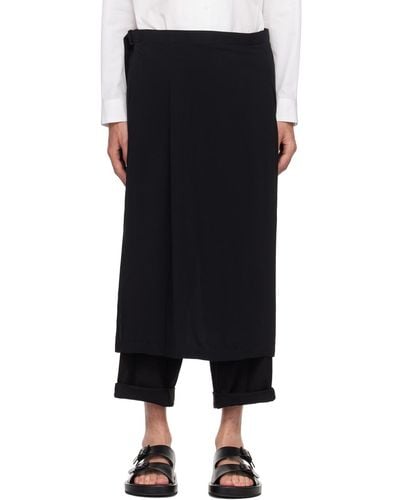 Yohji Yamamoto Wrap Skirt - Black