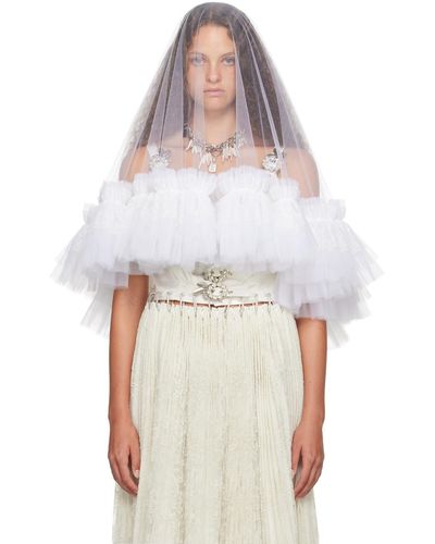 Chopova Lowena Ssense Exclusive Wedding Veil - White