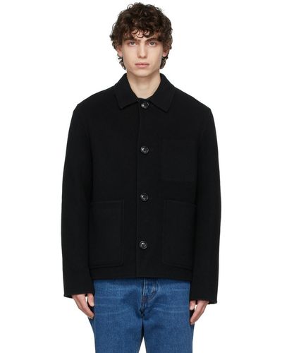 Ami Paris Unstructu Short Coat - Black