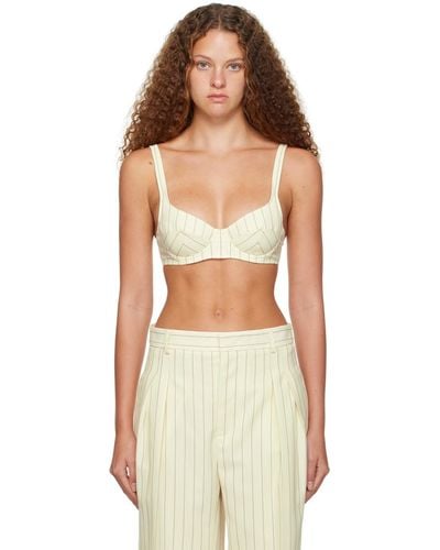 Jean Paul Gaultier Off-white 'the Iconic' Bra - Multicolor