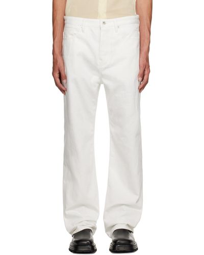 Jil Sander White Five-pocket Jeans