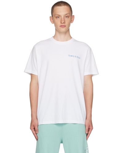 Sporty & Rich Sportyrich t-shirt 'la racquet club' blanc