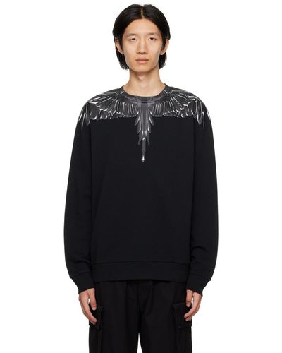 Marcelo Burlon プリント スウェットシャツ - ブラック