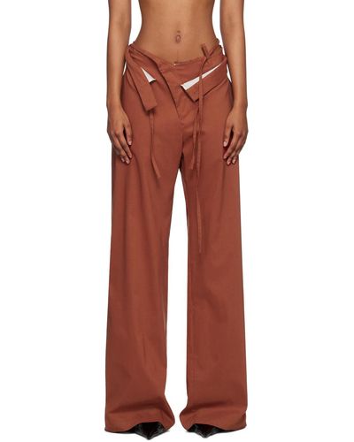 OTTOLINGER Pantalon à assemblage asymétrique - Rouge