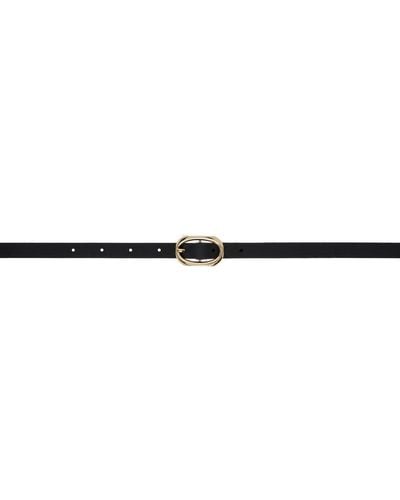 Anine Bing Mini Signature Link Belt - Black