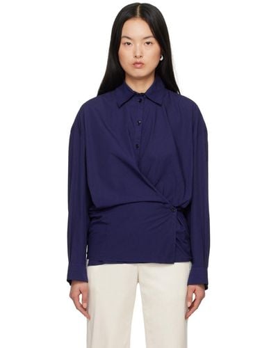 Lemaire Twisted Shirt - Blue