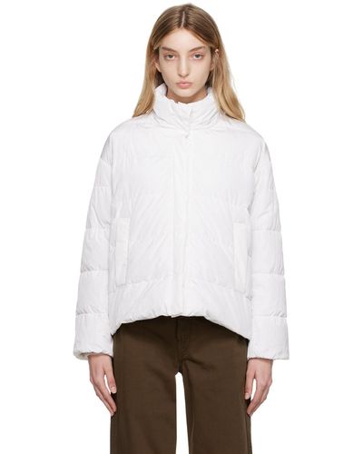 Max Mara Blouson réversible et matelassé blanc rembourré en duvet - the cube