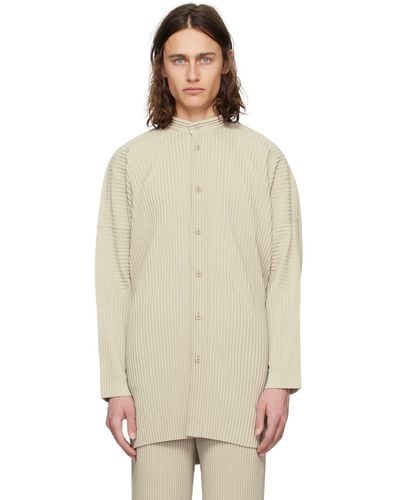 Homme Plissé Issey Miyake Monthly Colour March Shirt - Natural