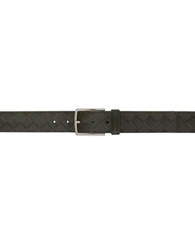 Bottega Veneta Intrecciato Belt - Black
