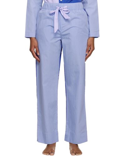 Tekla Pantalon de pyjama bleu exclusif à ssense