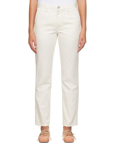 MM6 by Maison Martin Margiela Off-white Four-pocket Jeans