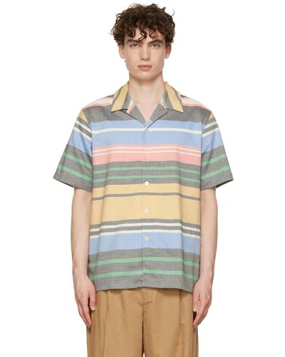 PS by Paul Smith Muted Multistripe Shirt - Multicolour