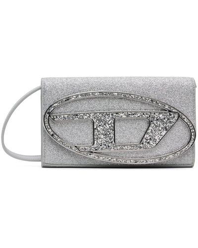 DIESEL Silver 1dr Wallet Strap Bag - Black