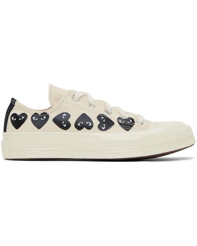 COMME DES GARÇONS PLAY Comme des garçons play baskets chuck 70 s à logos édition converse - Noir