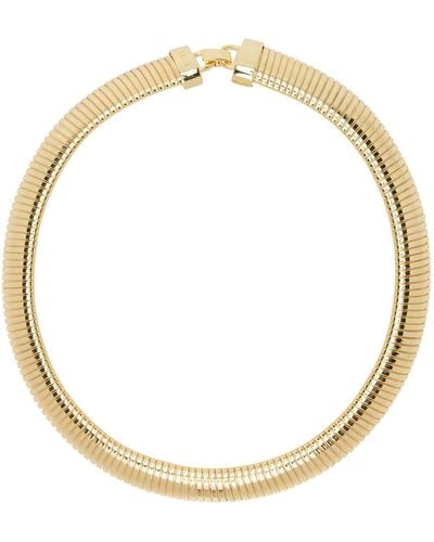 Anine Bing Coil Chain Necklace - Metallic