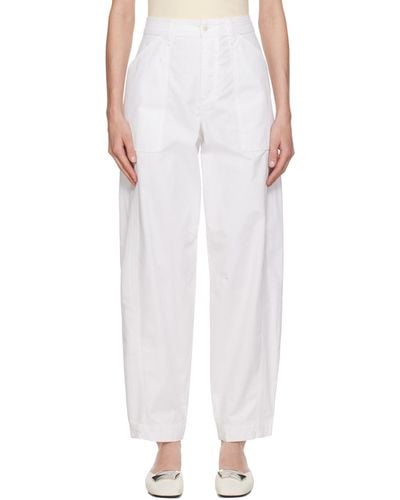 Matteau Relaxed-fit Trousers - White