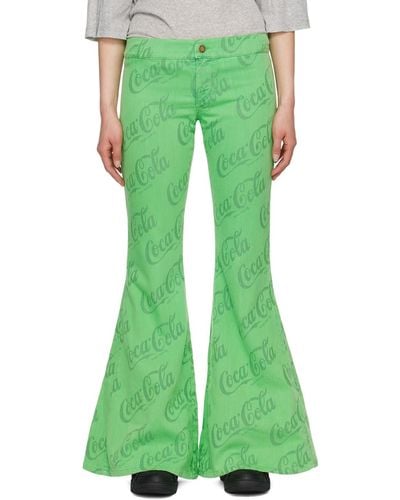 ERL Jacquard Jeans - Green