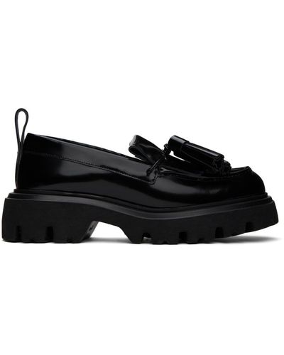 MSGM Black Tassel Loafers