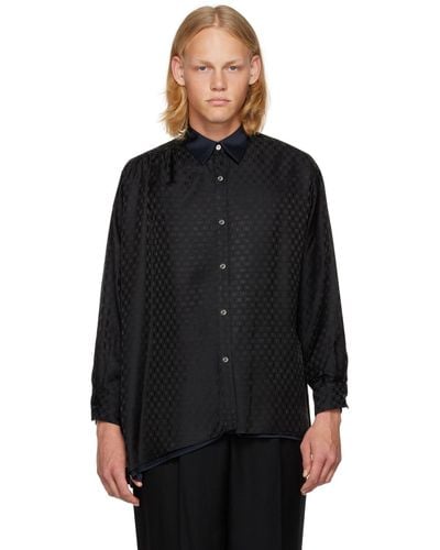 Rito Structure Reversible Shirt - Black