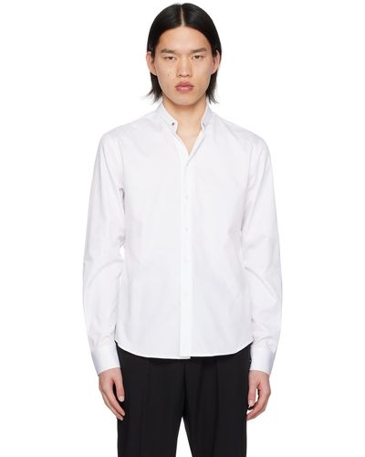 WOOYOUNGMI Band Collar Shirt - White