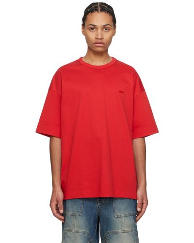 Juun.J Graphic T-shirt - Red