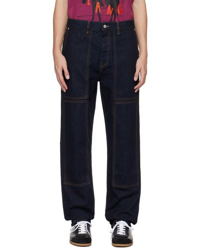 Helmut Lang Indigo Relaxed-fit Jeans - Blue