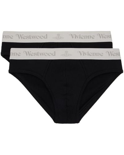 Vivienne Westwood Ensemble de deux slips noirs