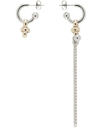 Justine Clenquet Cam Earrings - White