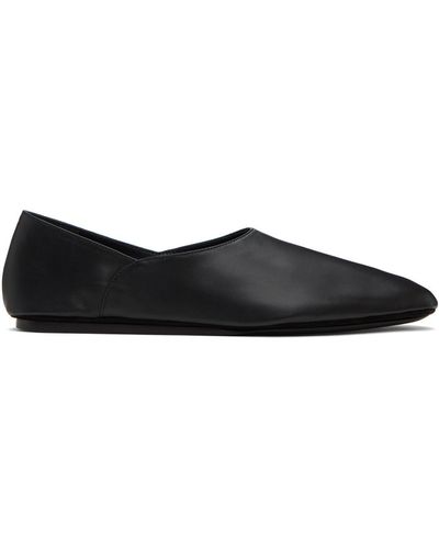 Jil Sander Black Pointed Slippers