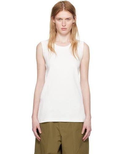 Sofie D'Hoore Ribbed Tank Top - White