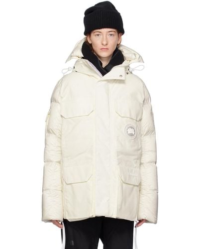 Canada Goose White Expedition Down Jacket
