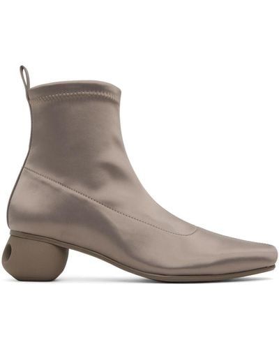 Issey Miyake Taupe United Nude Edition Carve Boots - Grey