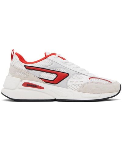 DIESEL White & Red S-serendipity Sport Trainers - Black
