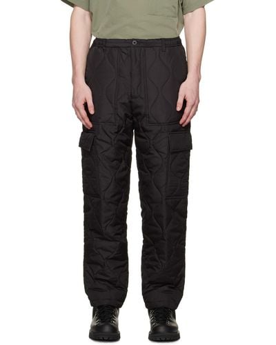 Taion Four-pocket Down Cargo Trousers - Black