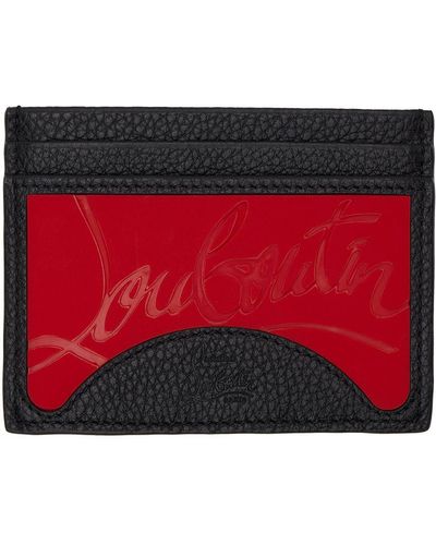 Christian Louboutin Men KIOS Spiked Studded Leather Card Holder