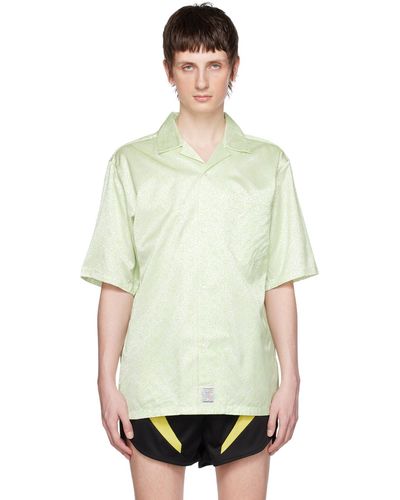 Martine Rose Green & Off-white Floral Shirt