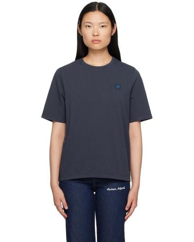 Maison Kitsuné ネイビー Bold Fox Head Tシャツ - ブルー