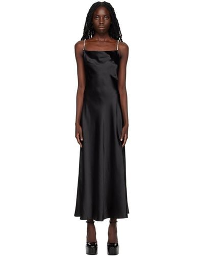 MSGM Jewel ストラップ ドレス - ブラック