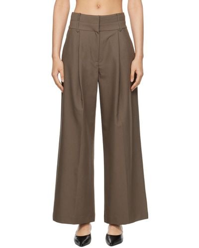 Camilla & Marc Taupe Mallory Trousers - Brown