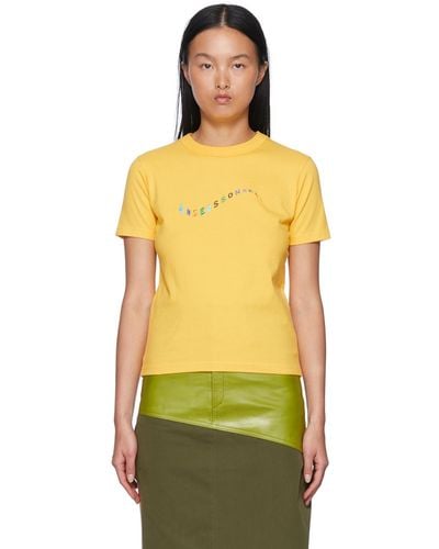 ANDERSSON BELL Cotton T-shirt - Yellow