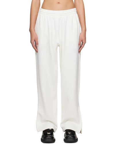 Wardrobe NYC Pantalon de survêtement hb blanc cassé édition hailey bieber